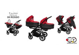 BABY ACTIVE Twinni Premium 08 rosso/black 2021 s autosedačkou