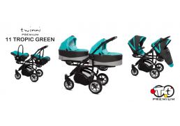BABY ACTIVE Twinni Premium 11 tropic green/black 2021 s autosedačkou