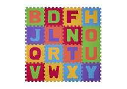 BABYONO Puzzle na podlahu 16 kusov - písmená