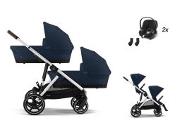 CYBEX Gazelle S Lux + Gazelle S Cot S Twin Travel Set Aton B2 i-Size