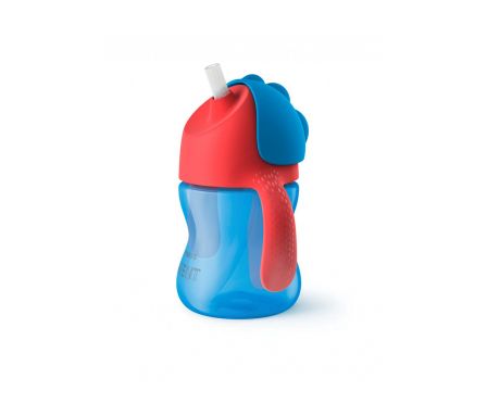 AVENT Hrnček Bendy s ohybnou slamkou 200 ml, modrý