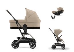 CYBEX Eezy S Twist+ 2 + Cot S Travel Set Cloud G Plus i-Size
