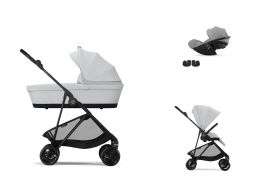 CYBEX Melio Carbon + Cot Travel Set Cloud G Plus i-Size
