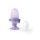 BABYONO Silikónový cumlík na kŕmenie Flower violet 6m+