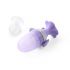 BABYONO Silikónový cumlík na kŕmenie Flower violet 6m+