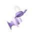 BABYONO Silikónový cumlík na kŕmenie Flower violet 6m+