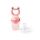 BABYONO Silikónový cumlík na kŕmenie Frog pink 6m+