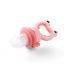BABYONO Silikónový cumlík na kŕmenie Frog pink 6m+