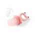 BABYONO Silikónový cumlík na kŕmenie Frog pink 6m+