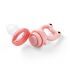 BABYONO Silikónový cumlík na kŕmenie Frog pink 6m+