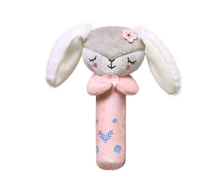BABYONO Hračka pískacia Bunny Sunday, 3m+