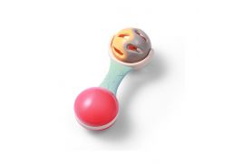BABYONO Hrkálka s hryzadlom Ball, 3m+