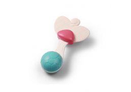BABYONO Hrkálka s hryzadlom Heart, 3m+