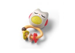 BABYONO Hrkálka s hryzadlom Owl, 3m+