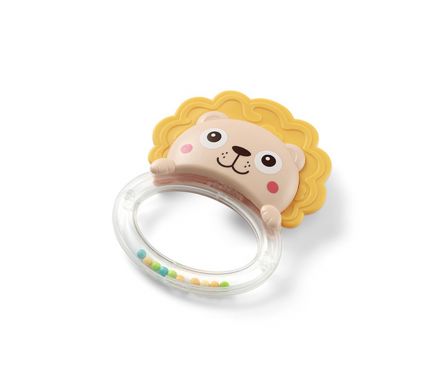 BABYONO Hrkálka s hryzadlom Lion, 0m+