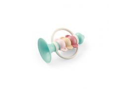 BABYONO Hrkálka s hryzadlom Trumpet, 0m+