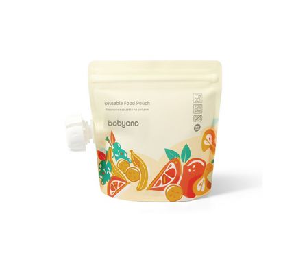 BABYONO Kapsičky na jedlo pre opakované použitie 150ml, 5 ks