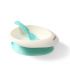 BABYONO Miska s prísavkou a lyžičkou mint 230 ml, 6m+