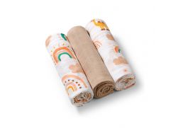 BABYONO Mušelínové plienky super soft, 3ks