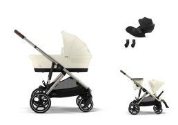 CYBEX e-Gazelle S Lux + Gazelle S Cot S Travel Set Cloud G Plus i-Size