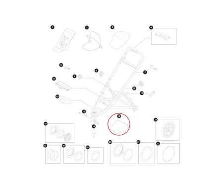 THULE Náhradný kôš single pre Urban Glide 3/Urban Glide 4-wheel (1500055129)