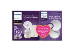 AVENT Odsávačka materského mlieka elektronická nabíjacia SCF396/31 + Darček