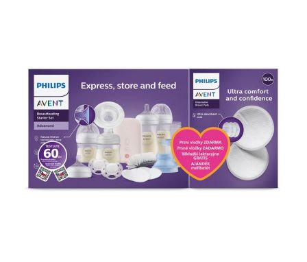 AVENT Odsávačka materského mlieka elektrická - sada SCD340/31 + Darček