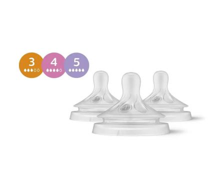 AVENT Cumlík Natural Response mix 1m+,3m+,6m+, 3 ks