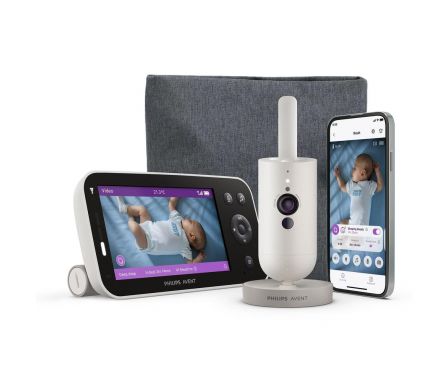 AVENT Inteligentná detská pestúnka Premium s prekladom plaču, sledovaním spánku a dýchania SCD971