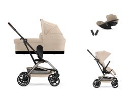 CYBEX Eezy S Twist+ 2 + Cot S Travel Set Cloud G3 Plus i-Size