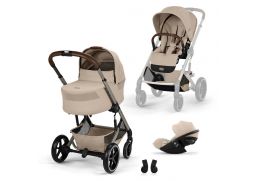 CYBEX Balios S Lux 3.0 + Balios Cot S Lux Travel Set Cloud G3 i-Size