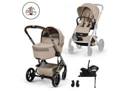 CYBEX Balios S Lux 3.0 + Fold Cot Travel Set Aton B2 i-Size + Base One