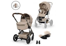 CYBEX Balios S Lux 3.0 + Fold Cot S Lux Travel Set Cloud G3 i-Size