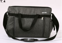 BABY-MERC Prebaľovacia taška T1 tmavosivá T1/4