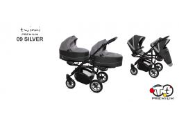 BABY ACTIVE Twinni Premium 09 silver/black 2021 bez autosedačky