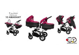 BABY ACTIVE Twinni Premium 10 amarant/white 2021 s autosedačkou