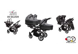 BABY ACTIVE Trippy Premium 09 silver/black 2021 s autosedačkou