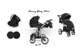 BABY ACTIVE Mommy Glossy Black 03 silver 2021 3v1