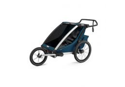 THULE Chariot Cross 2 + bike set + kočíkový set + bežecký set majolica blue 2022