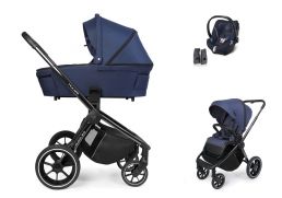 MUUVO Quick 3.0 Black Chrome Set Standard + Cybex Aton 5 azure blue 2022