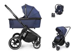 MUUVO Quick 3.0 Black Chrome Set XL + Cybex Aton 5 azure blue 2022