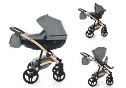 JUNAMA Vegan 03 melange green 2022 3v1 + Babyschild