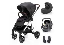 ZOPA Quest + vanička + autosedačka X1 Plus i-Size Travel Set vulcan black/silver 2024