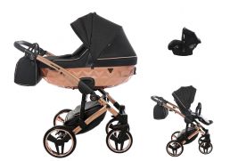 JUNAMA Mirror Satin V2 02 black/copper 2022 3v1 + Babyschild