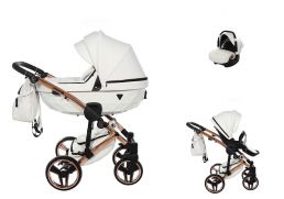 JUNAMA S-Class + Cosmo i-Size 01 white 2025 3v1 + Babyschild