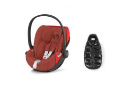 CYBEX Cloud Z2 i-Size Plus + Platinum Winter Footmuff Mini autumn gold 2022