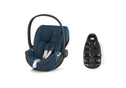 CYBEX Cloud Z2 i-Size Plus + Platinum Winter Footmuff Mini mountain blue 2022