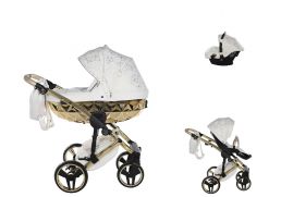 JUNAMA Heart 01 white/gold 2022 3v1 + Babyschild