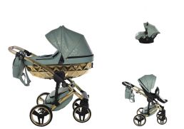 JUNAMA Heart + Cosmo i-Size 03 mint/gold 2025 3v1 + Babyschild