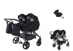 JUNAMA Space Duo 04 black 2022 2x autosedačka Babyschild